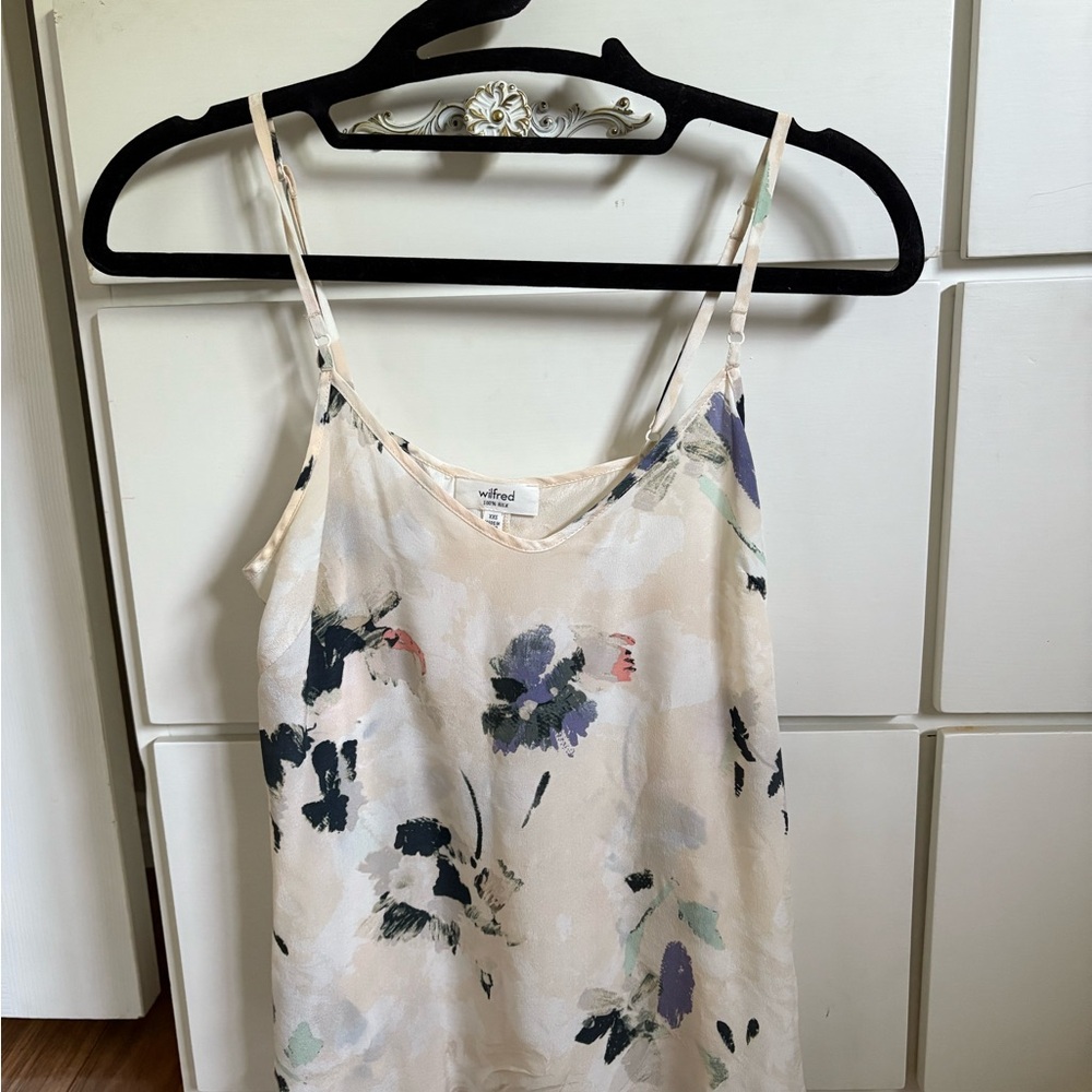 Wilfred Silk Floral Tank Blouse